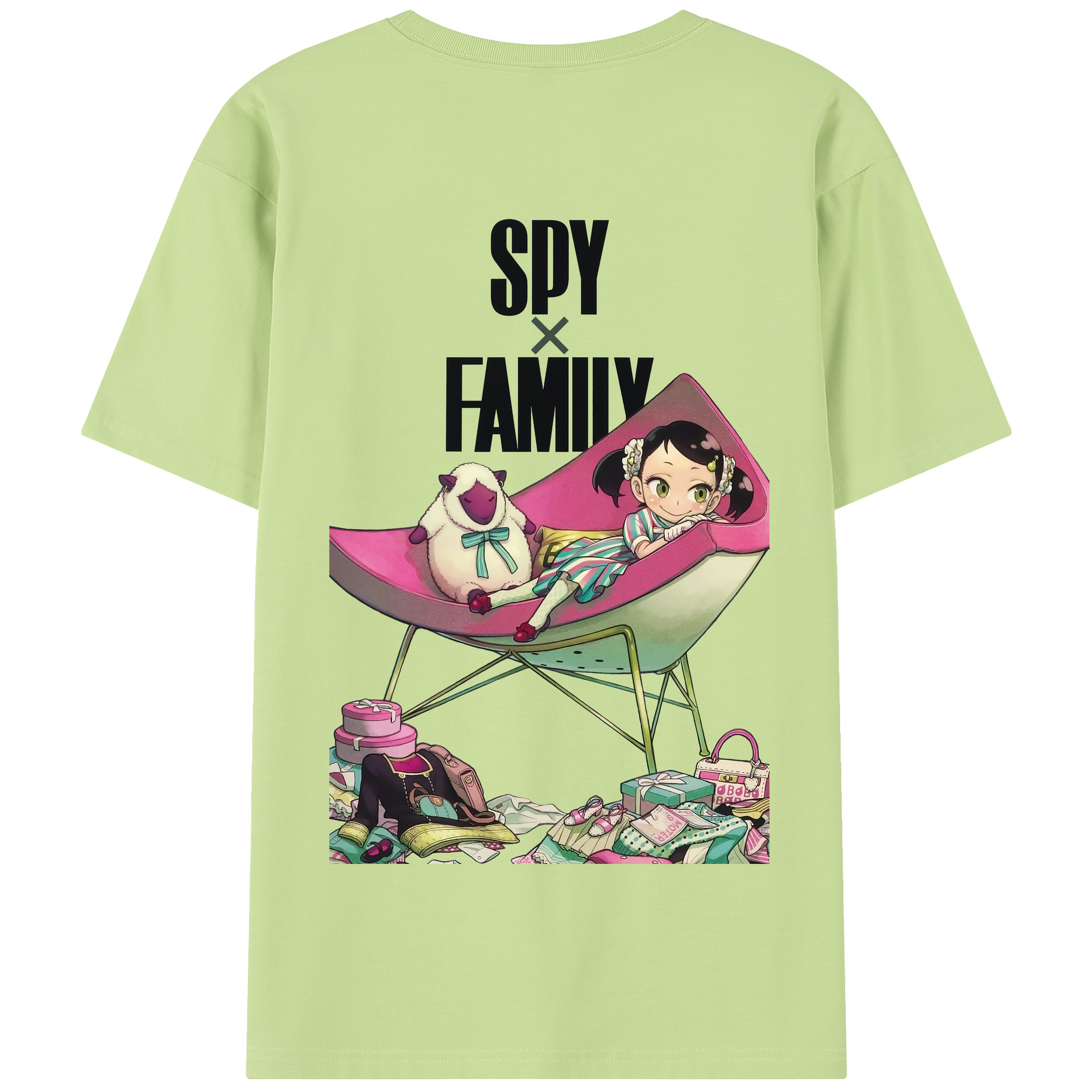 （画像用） SPY×FAMILY间谍家家酒 綿100％半袖Tシャツ（背面プリント）
